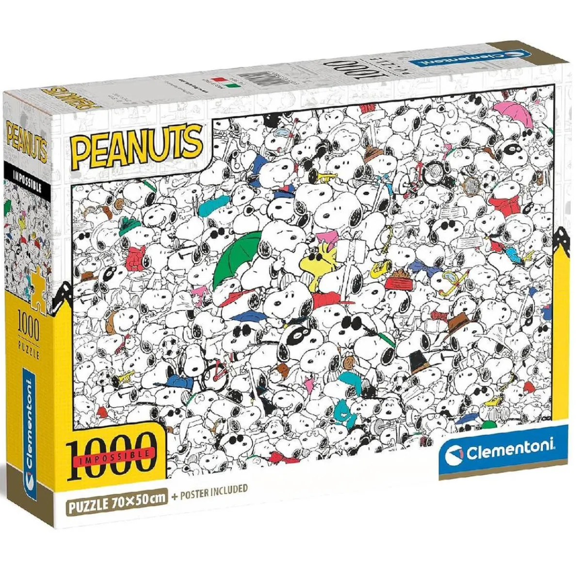 CLEMENTONI Juegos Y Puzzles*- Puzzle 1000 piezas Impossible - Peanuts
