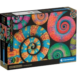 CLEMENTONI Juegos Y Puzzles*- Puzzle 500 piezas Colorboom Collection - Colas rizadas