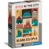 CLEMENTONI Juegos Y Puzzles*- Puzzle 1000 piezas - Style in the City Barcelona