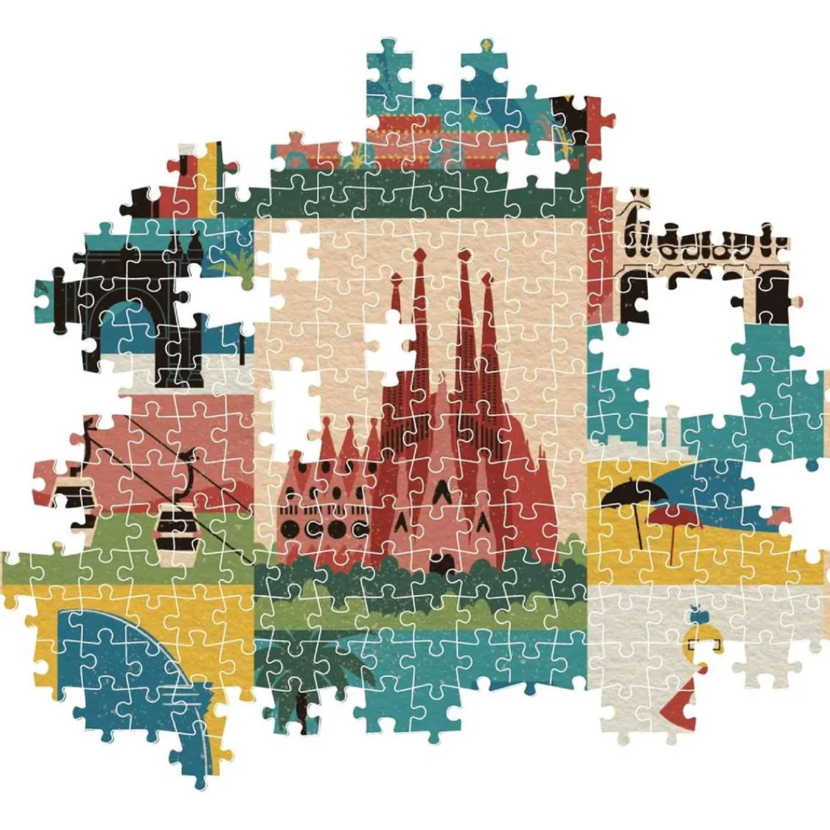 CLEMENTONI Juegos Y Puzzles*- Puzzle 1000 piezas - Style in the City Barcelona