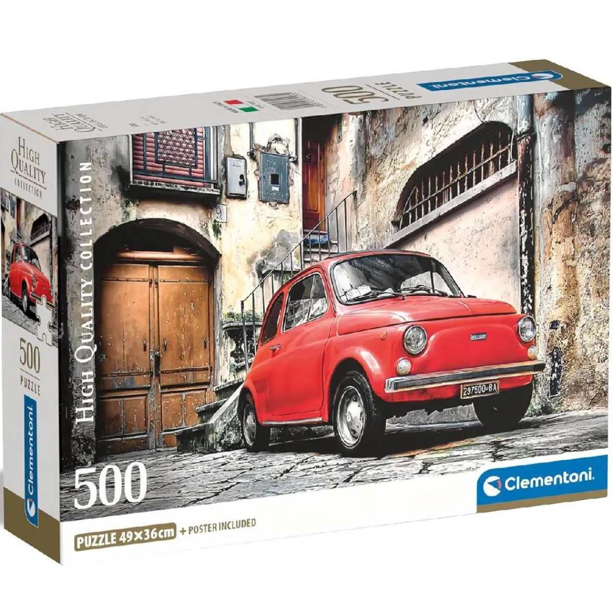 CLEMENTONI Juegos Y Puzzles*- Puzzle 500 piezas High Quality Collection - Fiat 500