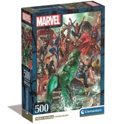 CLEMENTONI Juegos Y Puzzles*- Puzzle 500 piezas - Marvel The Avengers
