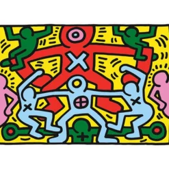 CLEMENTONI Juegos Y Puzzles*- Puzzle Arte Moderno Keith Haring 1000 Piezas ㅤ