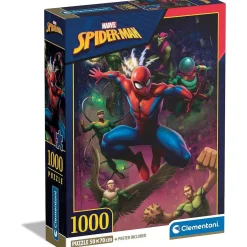 CLEMENTONI Juegos Y Puzzles*- Puzzle de habilidad Spiderman Marvel, 1000 piezas ㅤ