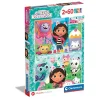 CLEMENTONI Juegos Y Puzzles*- Puzzle Dúo Gabby's Dollhouse 2x60 piezas ㅤ
