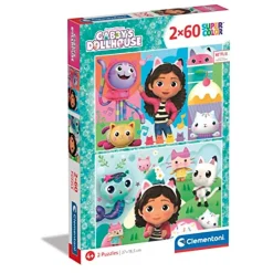 CLEMENTONI Juegos Y Puzzles*- Puzzle Dúo Gabby's Dollhouse 2x60 piezas ㅤ