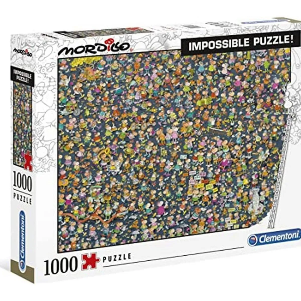 CLEMENTONI Juegos Y Puzzles*- Puzzle ilustrado de 1000 piezas imposible