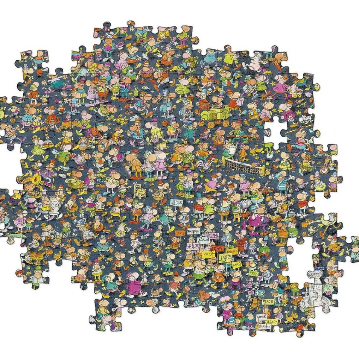 CLEMENTONI Juegos Y Puzzles*- Puzzle ilustrado de 1000 piezas imposible