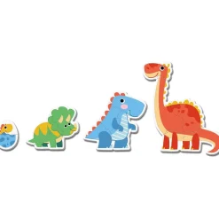 CLEMENTONI Juegos Y Puzzles*- Puzzle infantil progresivo de dinosaurios ㅤ