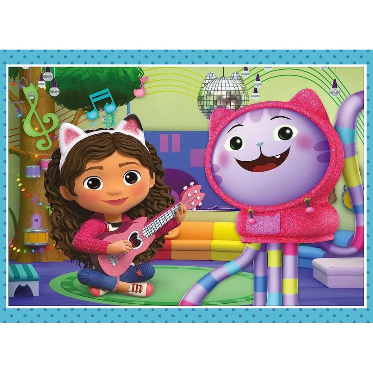 CLEMENTONI Juegos Y Puzzles*- Puzzle infantil 4 en 1: Casa de Muñecas de Gabby, 12-24 piezas, tamaño único ㅤ