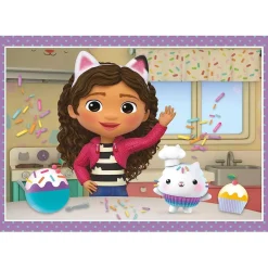 CLEMENTONI Juegos Y Puzzles*- Puzzle infantil 4 en 1: Casa de Muñecas de Gabby, 12-24 piezas, tamaño único ㅤ
