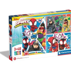 CLEMENTONI Juegos Y Puzzles*- Puzzle Infantil de 48 Piezas de Marvel Spidey ㅤ