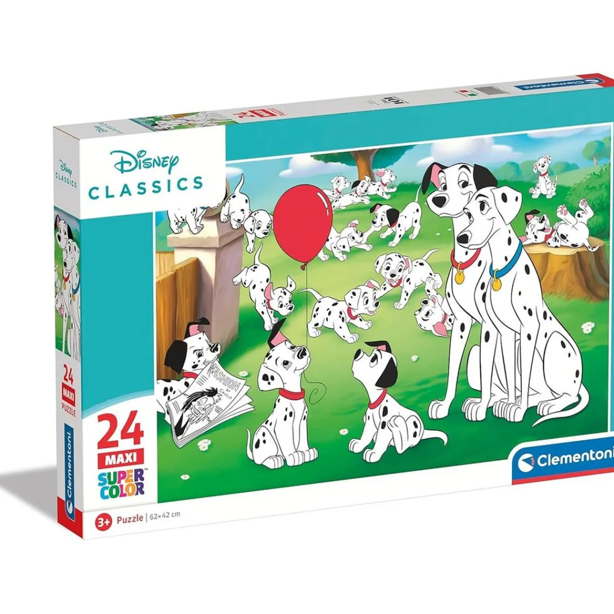 CLEMENTONI Juegos Y Puzzles*- Puzzle infantil 24 piezas maxi Dálmatas 101 ㅤ