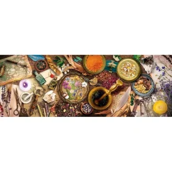 CLEMENTONI Juegos Y Puzzles*- Puzzle Panorama de 1000 piezas: Mesa del Herbolista ㅤ