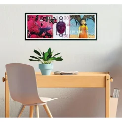 CLEMENTONI Juegos Y Puzzles*- Puzzle panorámico del juego del calamar 1000 piezas ㅤ