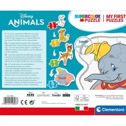 CLEMENTONI Juegos Y Puzzles*- Puzzle progresivo Animales, 3-6-9-12 piezas, Amigos del Reino Animal ㅤ