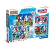 CLEMENTONI Juguetes Educativos Y Libros|Juegos Y Puzzles*- Puzzles Edukit 4 en 1 Sonic