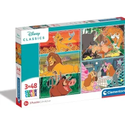 CLEMENTONI Juegos Y Puzzles*- Puzzles infantiles de 48 piezas Disney Clásicos ㅤ