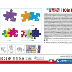 CLEMENTONI Juegos Y Puzzles*- Puzzles progresivos multicolor de distintos tamaños 4 años en adelante ㅤ