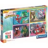 CLEMENTONI Juegos Y Puzzles*- Puzzles progresivos 4 en 1 - Spidey y su Superequipo