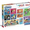 CLEMENTONI Juegos Y Puzzles*- Puzzles progresivos de superhéroes DC Comics, 10 en 1, multicolor, tamaño medium ㅤ