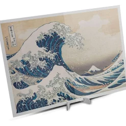 CLEMENTONI Juegos Y Puzzles*- Rompecabezas de la gran ola de Hok - 1000 piezas, arte famoso ㅤ