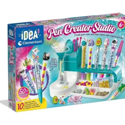 CLEMENTONI Arte Y Manualidades*- Set de manualidades: taller de bolígrafos creativos ㅤ