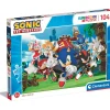 CLEMENTONI Juegos Y Puzzles*- Sonic the Hedgehog - Puzzle 104 Piezas Sonic Y Sus Amigos ㅤ