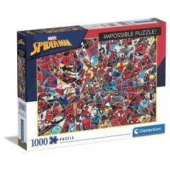 CLEMENTONI Juegos Y Puzzles*- Spider-man - Puzzle Impossible Spiderman 1000 piezas Marvel ㅤ