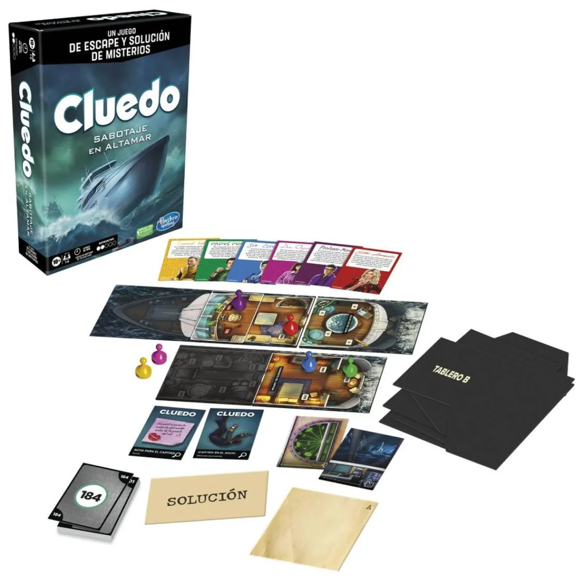 HASBRO IBERIA Friki Zone|Juegos Y Puzzles*Cluedo - Sabotaje en altamar