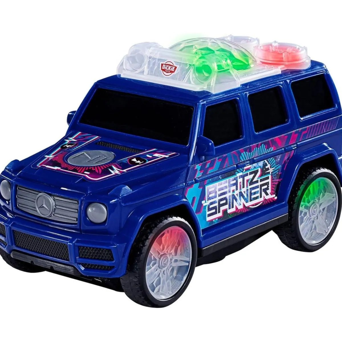 FUNKO UK LIMITED Vehículos Y Circuitos*Coche de juguete con luces intermitentes, música y giros, incluye pilas ㅤ