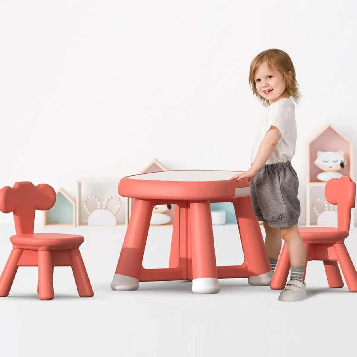 DEVESSPORT Estilo De Vida*Conjunto de mesa + 2 sillas Kohala Baby