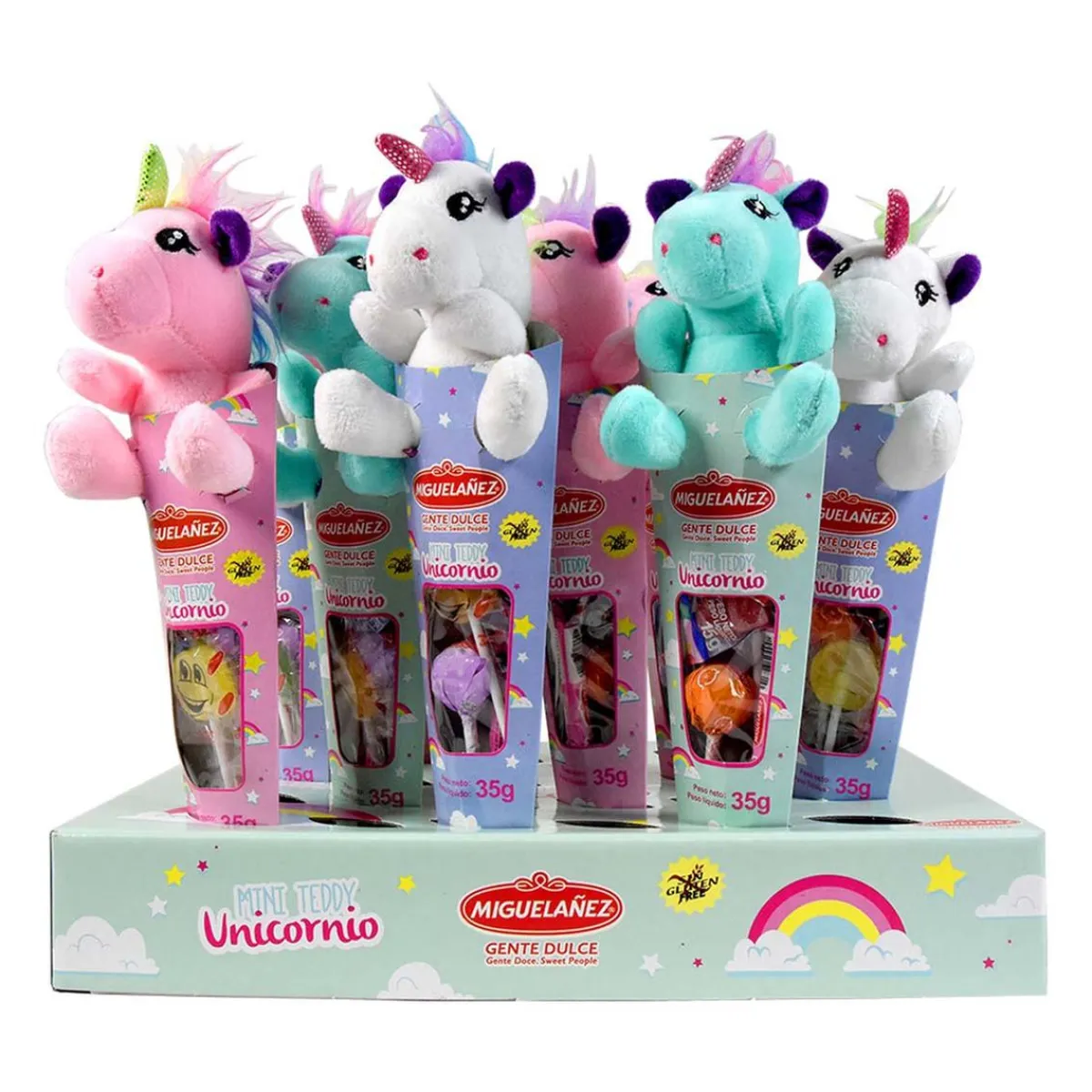 MIGUELANEZ Artículos De Fiesta Y Regalos*Cono de Golosinas unicornio 35 g (varios modelos)
