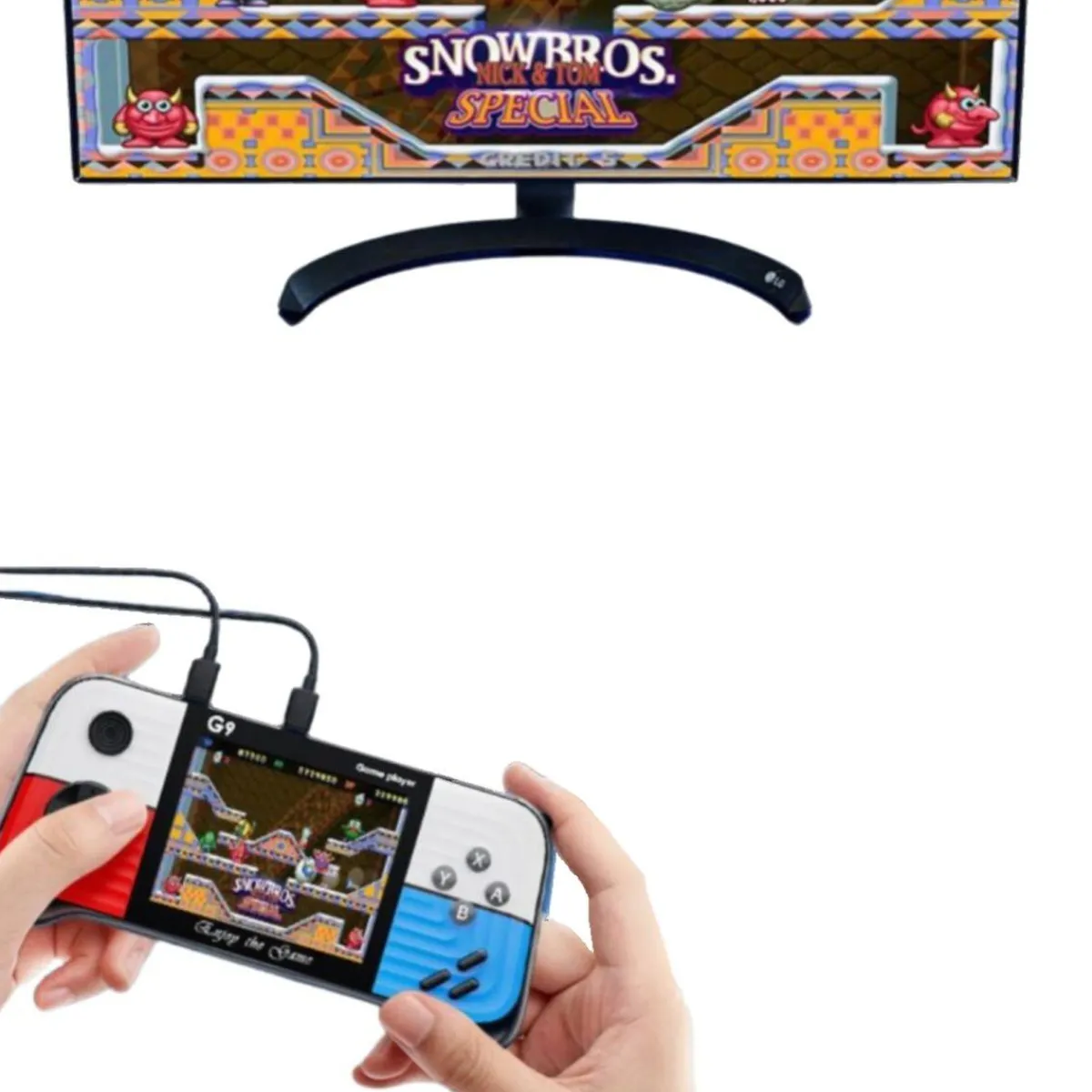 KLACK EUROPE Figuras De Acción*Consola de juegos portátil G9 666 juegos