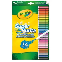 CRAYOLA Arte Y Manualidades*- 24 Rotuladores Súper Punta Lavables