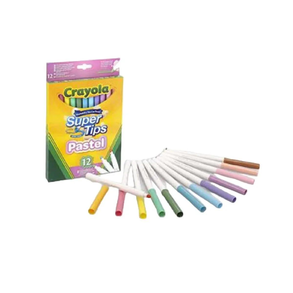 CRAYOLA Arte Y Manualidades*- 12 Rotuladores Super punta lavables Pastel