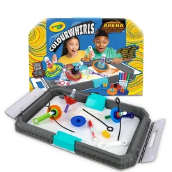 CRAYOLA Arte Y Manualidades*- Colourwhirls Arena de Combate + 4 Pinta Peonzas