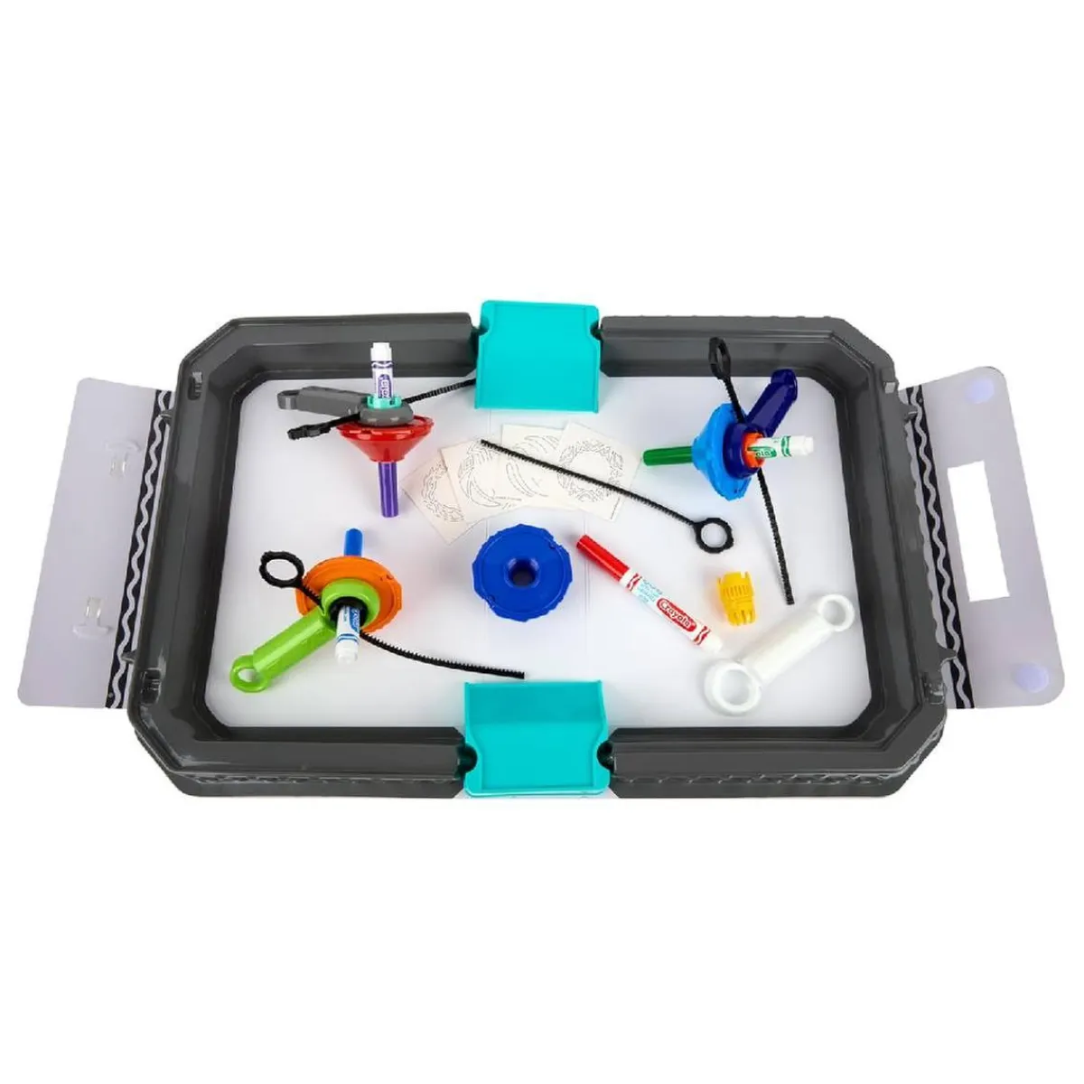 CRAYOLA Arte Y Manualidades*- Colourwhirls Arena de Combate + 4 Pinta Peonzas