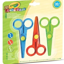 CRAYOLA Arte Y Manualidades*- Conjunto de 3 tijeras seguras para colorear, multicolor ㅤ