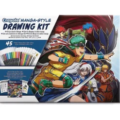 CRAYOLA Arte Y Manualidades*- Kit de dibujo Manga con 45 piezas, actividad creativa y regalo ㅤ