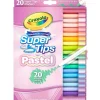 CRAYOLA Arte Y Manualidades*- Rotuladores Super Tips Lavables Colores Pastel, Pack de 20 ㅤ