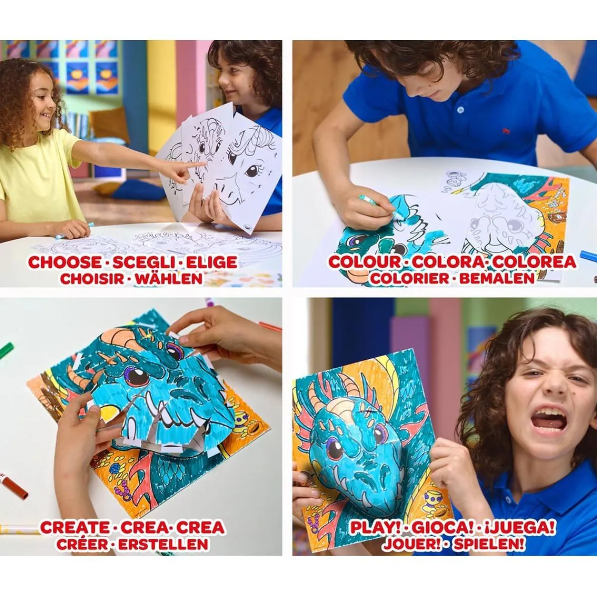 CRAYOLA Arte Y Manualidades*- Set de colorear y construir 3D tema selva