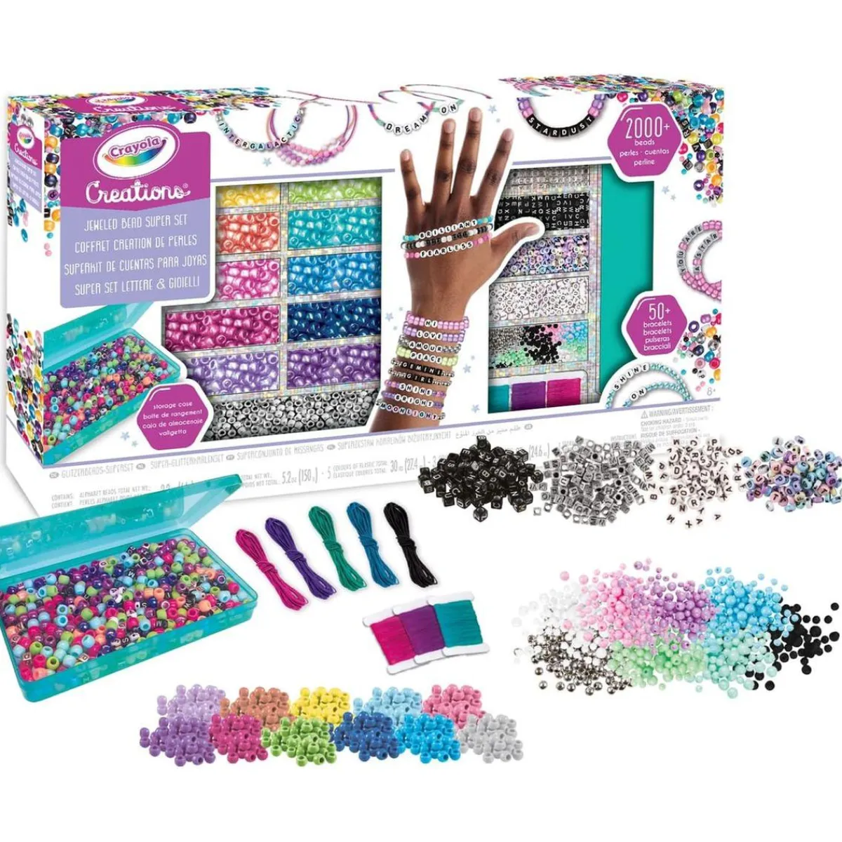 CRAYOLA Arte Y Manualidades*- Set de letras y joyas para actividad creativa ㅤ