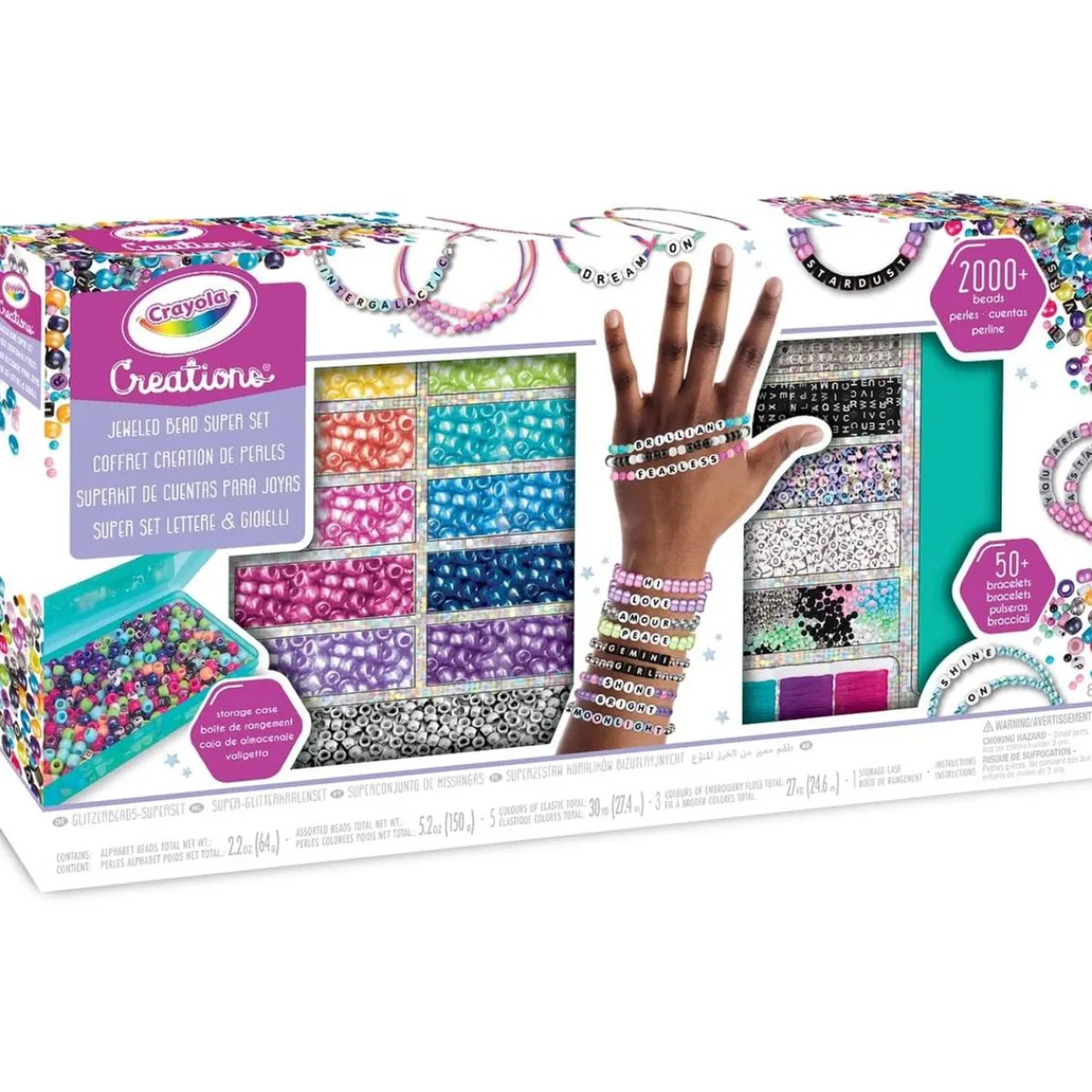 CRAYOLA Arte Y Manualidades*- Set de letras y joyas para actividad creativa ㅤ