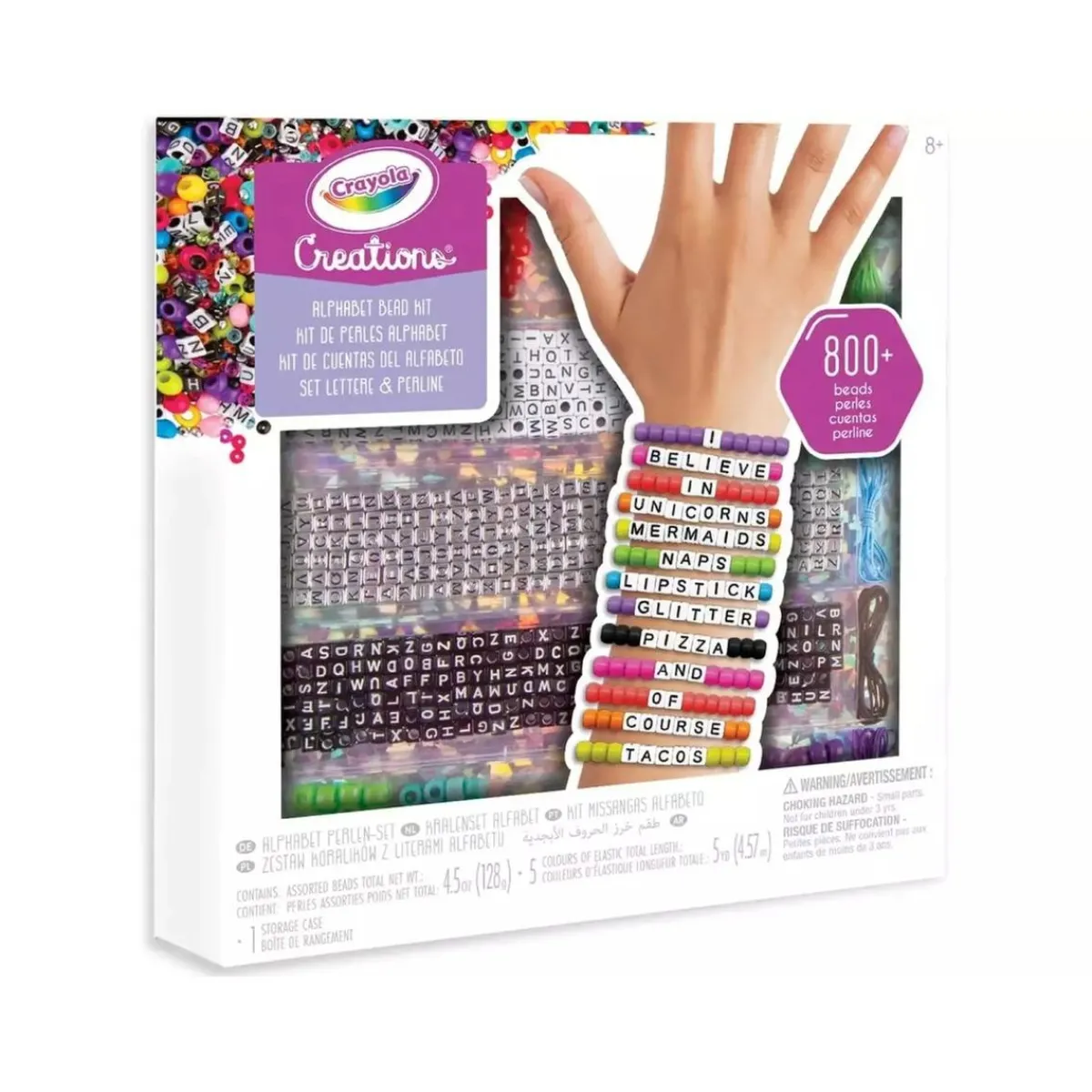 CRAYOLA Arte Y Manualidades*- Set de perlitas para crear pulseras, actividad creativa