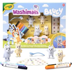 CRAYOLA Arte Y Manualidades*- Washimals: Bluey - 4 figuras para pintar y lavar