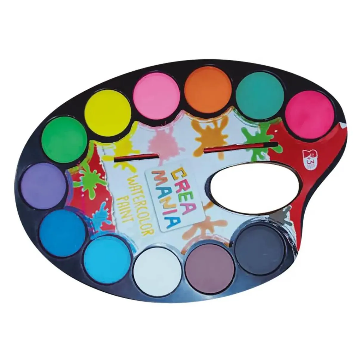 CREAMANIA UNISEX Arte Y Manualidades*Creamania - Paleta con 12 acuarelas