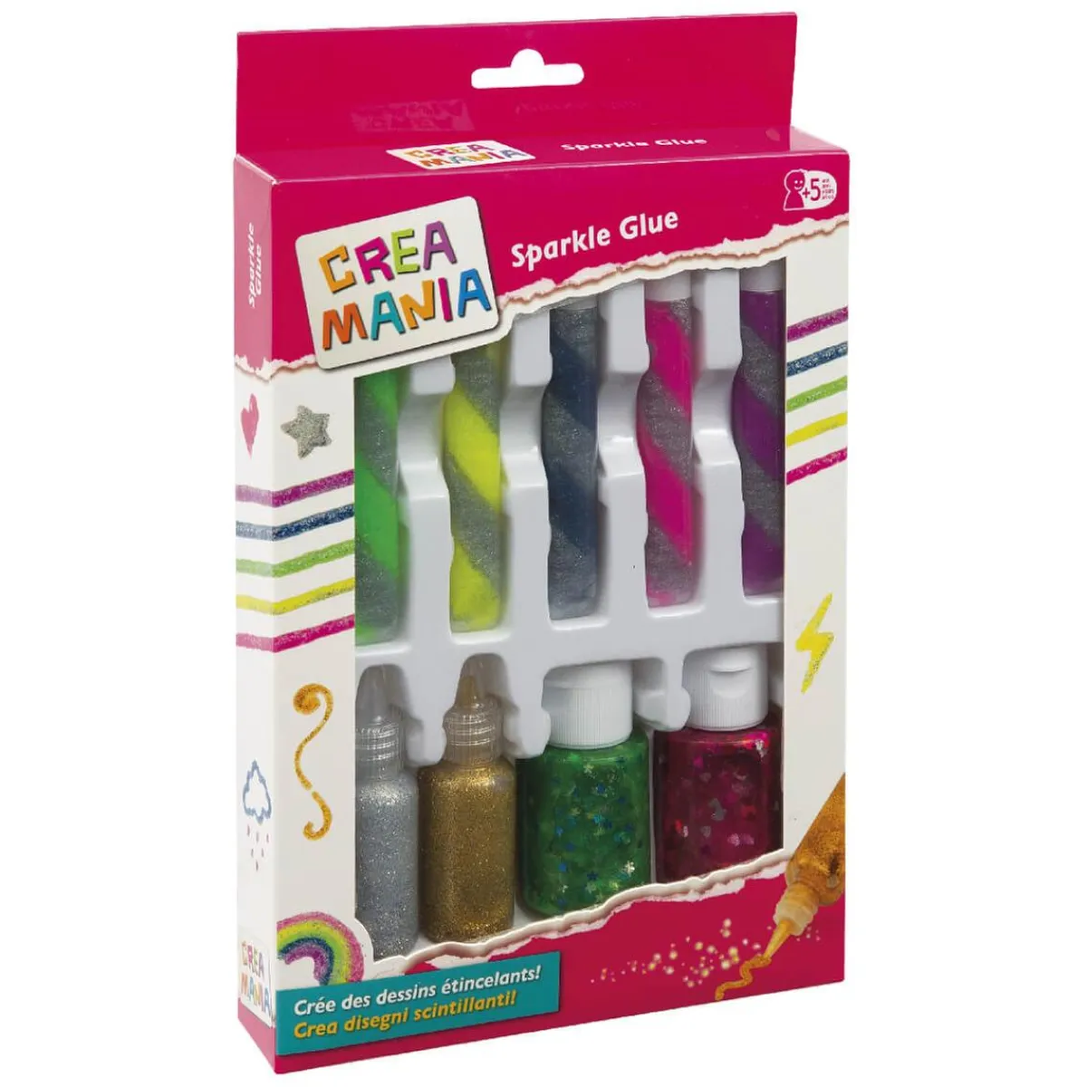 CREAMANIA GIRL Arte Y Manualidades*Creamania - Set pegamentos con purpurina