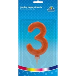 TOYS "R" US Artículos De Fiesta Y Regalos*Cubo de fiesta con vela gigante y portavelas, 24.5 cm