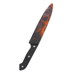 RUBIE'S Disfraces|Halloween*Cuchillo Skull Impreso - 30 cm
